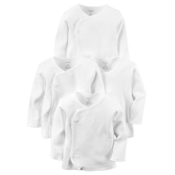Carter's Other - Carter's 4-Pack Kimono Side-Snap Solid White 3 Mon